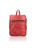 Bellicci Leder-Rucksack "Cheyenne" in Rot - (B)23 x (H)31 x (T)10 cm