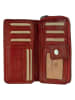 Bellicci Skórzany portfel w kolorze bordowym - 18 x 9,5 x 3,5 cm