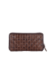Bellicci Leder-Geldbörse in Braun - (B)19,5 x (H)10 x (T)3 cm