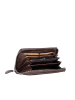 Bellicci Leder-Geldbörse in Braun - (B)19,5 x (H)10 x (T)3 cm