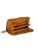 Bellicci Skórzany portfel "Eleanor" w kolorze jasnobrązowym - 19 x 9 x 2 cm