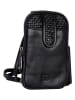 Bellicci Leder-Handytasche "Emberly" in Schwarz - (B)11 x (H)18,5 x (T)2,5 cm