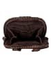 Bellicci Leder-Handytasche "Emberly" in Dunkelbraun - (B)11 x (H)18,5 x (T)2,5 cm
