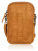 Bellicci Leder-Handytasche "Everly" in Senf - (B)22 x (H)29 x (T)9 cm