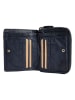 Bellicci Leren portemonnee "Greta" donkerblauw - (B)9,5 x (H)13 x (D)3 cm