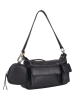 Bellicci Leder-Schultertasche "Kalie" in Schwarz - (B)24 x (H)13,5 x (T)10 cm