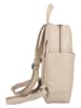 Bellicci Leder-Rucksack "Kassidy" in Beige - (B)23 x (H)29,5 x (T)8,5 cm