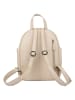 Bellicci Leder-Rucksack "Kassidy" in Beige - (B)23 x (H)29,5 x (T)8,5 cm