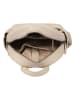 Bellicci Leder-Rucksack "Kassidy" in Beige - (B)23 x (H)29,5 x (T)8,5 cm