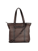 Bellicci Leren schoudertas "Kayden" bruin - (B)35 x (H)44 x (D)12 cm