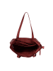 Bellicci Leren schoudertas "Kayden" rood - (B)35 x (H)44 x (D)12 cm