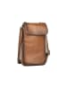 Bellicci Leder-Handytasche "Kia" in Hellbraun - (B)11 x (H)19 x (T)2 cm
