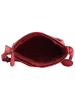 Bellicci Leder-Umhängetasche "Koffi" in Rot - (B)26 x (H)18 x (T)7 cm