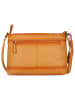 Bellicci Leder-Umhängetasche "Koffi" in Orange - (B)26 x (H)18 x (T)7 cm