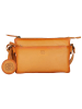 Bellicci Leren schoudertas "Kore" oranje - (B)21 x (H)14 x (D)2,5 cm