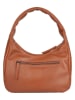 Bellicci Skórzana torebka "Kimbry" w kolorze jasnobrązowym - 27 x 22 x 8 cm