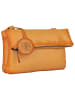 Bellicci Skórzana torebka "Kline" w kolorze pomarańczowym - 24 x 15 x 4 cm