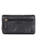 Bellicci Leder-Geldbörse "Perla" in Schwarz - (B)17,5 x (H)10 x (T)3 cm