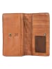 Bellicci Leder-Geldbörse "Perla" in Cognac - (B)17,5 x (H)10 x (T)3 cm