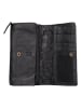 Bellicci Leren portemonnee "Pedra" zwart - (B)19 x (H)10 x (D)4 cm