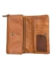 Bellicci Skórzany portfel "Pedra" w kolorze jasnobrązowym - 19 x 10 x 4 cm