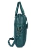 Bellicci Leren businesstas "Presley" petrol - (B)37,5 x (H)27 x (D)5 cm