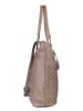 Bellicci Leder-Schultertasche "Paola" in Taupe - (B)31 x (H)34 x (T)13 cm