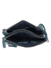 Bellicci Leder-Umhängetasche "Palmer" in Petrol - (B)23 x (H)15 x (T)4 cm