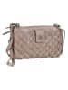 Bellicci Leren schoudertas "Portia" taupe - (B)19 x (H)11,5 x (D)3 cm