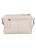 Bellicci Leren schoudertas "Sicilia" crème - (B)22,5 x (H)16 x (D)5 cm