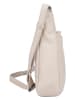 Bellicci Leder-Umhängetasche "Sidney" in Creme - (B)30 x (H)25 x (T)8 cm