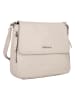 Bellicci Leder-Umhängetasche "Silvia" in Creme - (B)27 x (H)8 x (T)4 cm