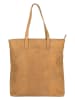 SPARWELL Skórzany shopper bag "Ashlee" w kolorze jasnobrązowym - 39 x 41 x 9 cm