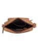 SPARWELL Leren schoudertas "Braxton" cognackleurig - (B)19 x (H)21 x (D)6 cm