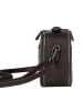 SPARWELL Leder-Umhängetasche "Katalina" in Braun - (B)24 x (H)16 x (T)8 cm