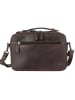 SPARWELL Leder-Umhängetasche "Katalina" in Braun - (B)24 x (H)16 x (T)8 cm