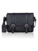 SPARWELL Leder-Umhängetasche "Kreative Khloe" in Schwarz - (B)25 x (H)17 x (T)10 cm