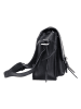 SPARWELL Leder-Umhängetasche "Kreative Khloe" in Schwarz - (B)25 x (H)17 x (T)10 cm