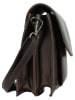 SPARWELL Leder-Umhängetasche "Kiana" in Dunkelbraun - (B)25,5 x (H)21 x (T)10 cm