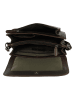 SPARWELL Leder-Umhängetasche "Kiana" in Dunkelbraun - (B)25,5 x (H)21 x (T)10 cm