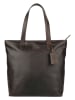 SPARWELL Leder-Shopper "Kylie" in Braun - (B)41 x (H)34 x (T)12 cm