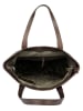 SPARWELL Leder-Shopper "Kylie" in Braun - (B)41 x (H)34 x (T)12 cm
