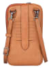 SPARWELL Leder-Handytasche "Offbeat Oda" in Hellbraun - (B)11 x (H)19 x (T)2 cm