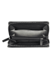 SPARWELL Leder-Geldbörse "Olivia" in Schwarz - (B)20 x (H)10,5 x (T)2,5 cm