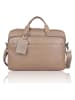 SPARWELL Leder-Businesstasche "Official Otis" in Taupe - (B)40,5 x (H)30 x (T)12,5 cm
