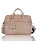 SPARWELL Leder-Businesstasche "Official Otto" in Taupe - (B)40,5 x (H)30 x (T)12,5 cm