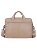 SPARWELL Leder-Businesstasche "Official Otto" in Taupe - (B)40,5 x (H)30 x (T)12,5 cm