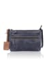 Bellicci Leder-Umhängetasche "Trudy" in Dunkelblau - (B)26 x (H)18 x (T)4 cm