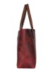 WEZBEY Leder-Schultertasche "Juana" in Bordeaux - (B)39 x (H)35 x (T)13 cm
