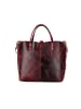 WEZBEY Leren handtas "Juana" bordeaux - (B)40 x (H)31 x (D)13,5 cm